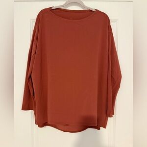 Lululemon Back in Action Long-Sleeve Top -  mauve